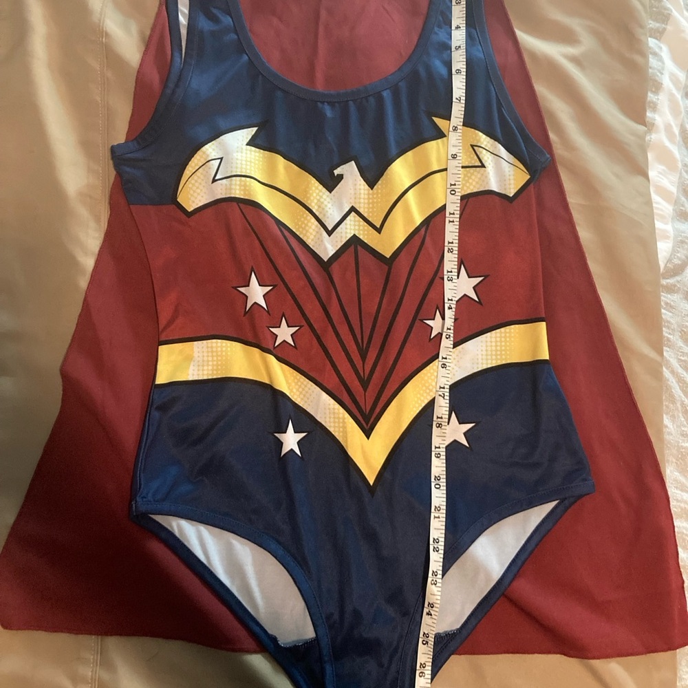 Wonderwoman leotard costume detachable cape